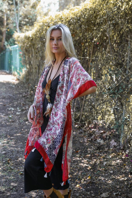 Paisley Floral Patchwork Kimono