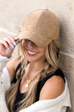 Suede Boyfriend Ball Cap Hat