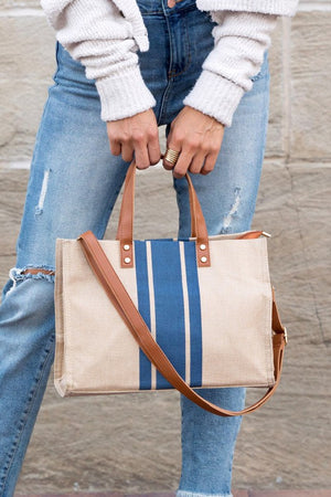 Canvas Stripe Tote