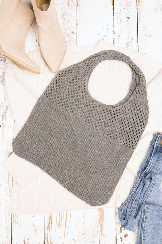 Soft Knit Hobo Bag