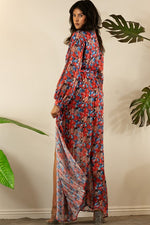 PRINT MAXI DRESS WITH SHORT PANTS