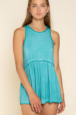 Sweet and Simple Babydoll Knit Tank Top