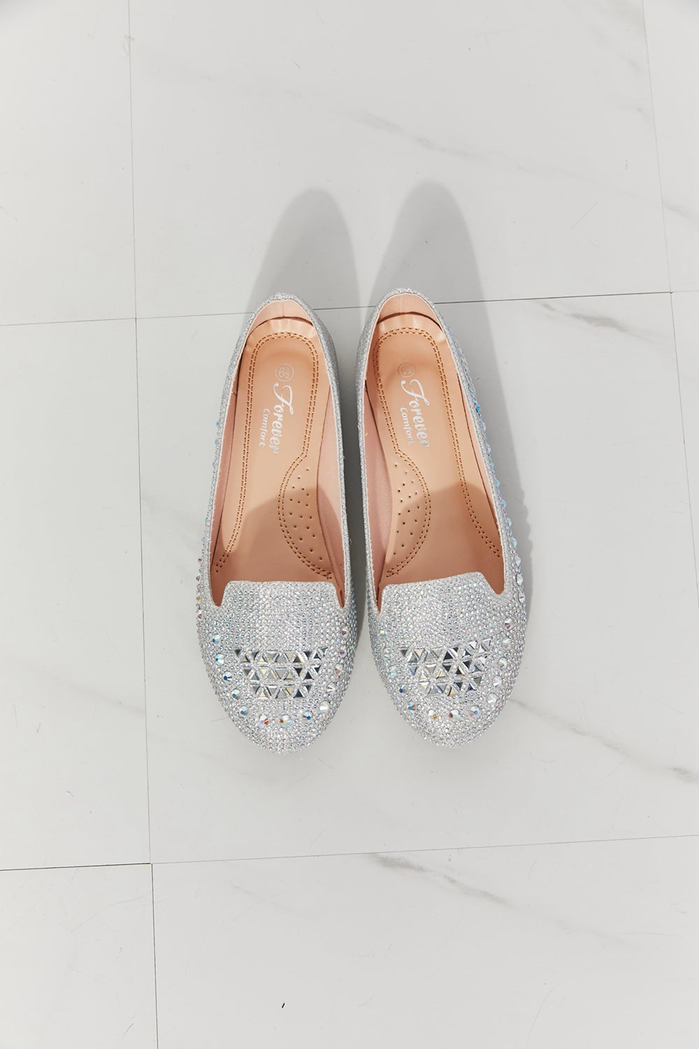 Forever Link Bling It On Rhinestone Ballet Flats