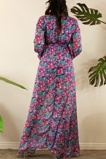 PRINT MAXI DRESS WITH SHORT PANTS